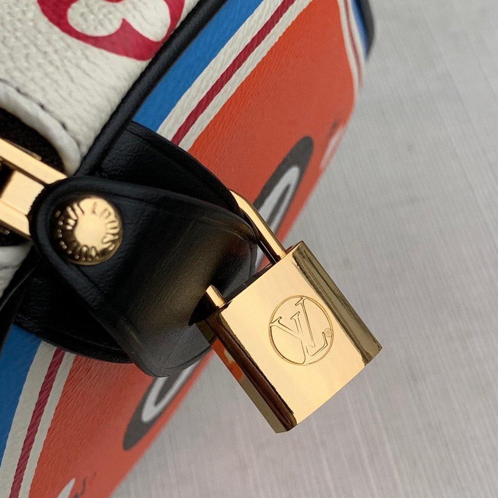 LV M57466 Louis Vuitton GAME ON Speedy Bandouliere 25 Bag White