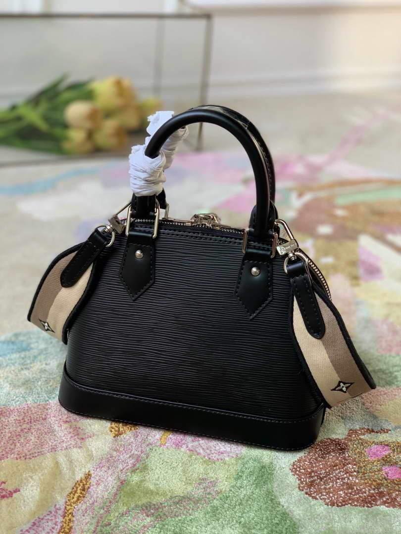 LV M57540 Louis Vuitton Alma BB Handbag Black