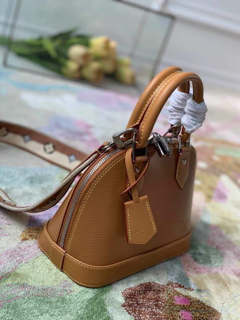 LV M57540 Louis Vuitton Alma BB Handbag Honey Gold
