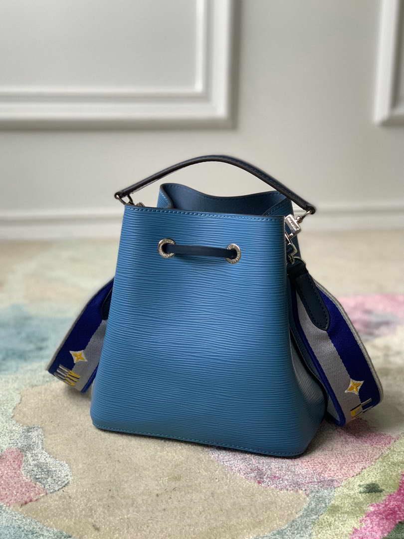 LV M57691 Louis Vuitton NéoNoé BB Bucket Bag M57693 M57706 Bleuet Blue