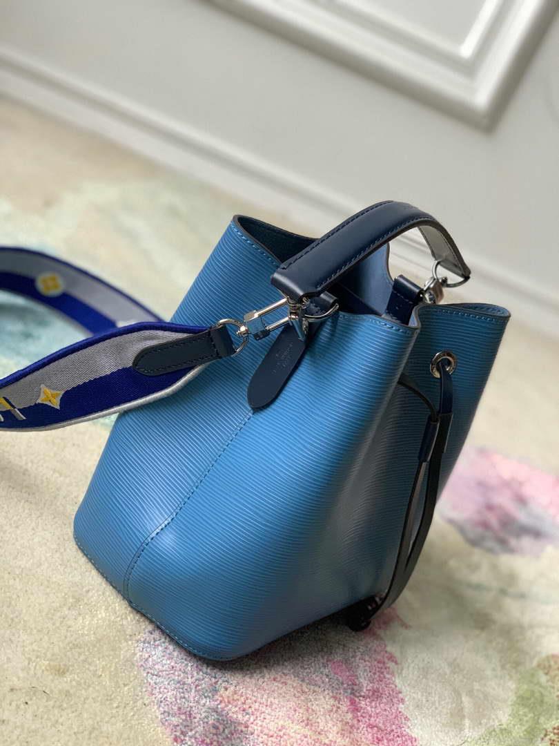 LV M57691 Louis Vuitton NéoNoé BB Bucket Bag M57693 M57706 Bleuet Blue