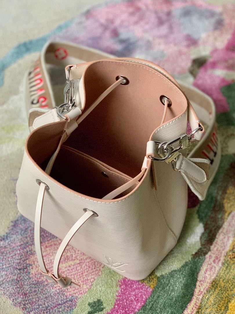 LV M57693 Louis Vuitton NéoNoé BB Bucket Bag M57706 M57691 Quartz White