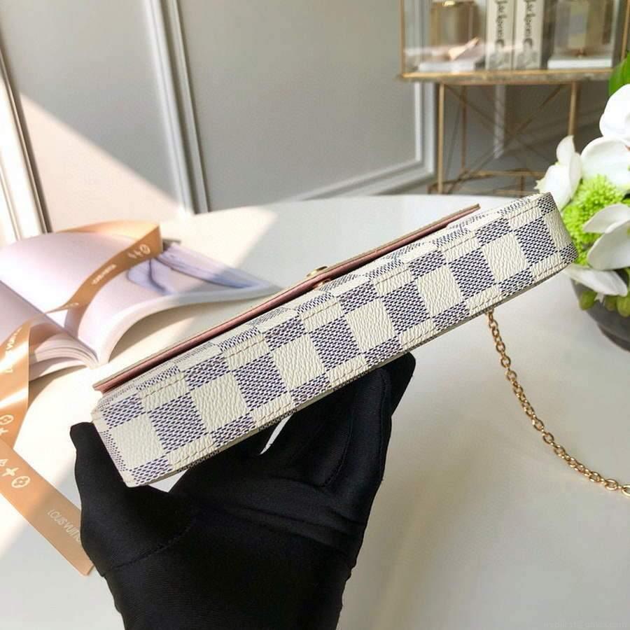 LV M61276 Louis Vuitton Felicie Pochette Bag Damier Azur