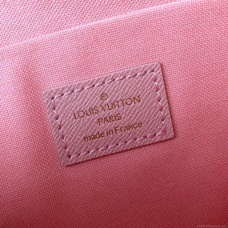 LV M61276 Louis Vuitton Felicie Pochette Bag Damier Azur