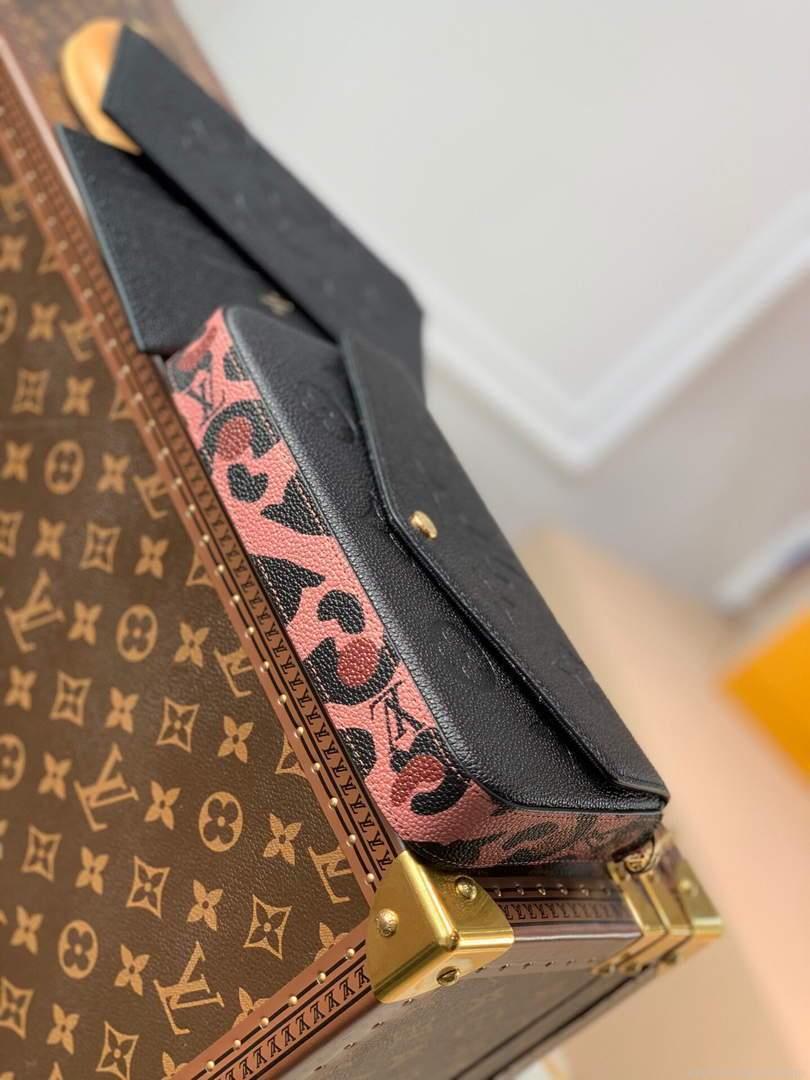 LV M64064 Louis Vuitton Felicie Pochette Monogram Bag M68697 M67856 Black