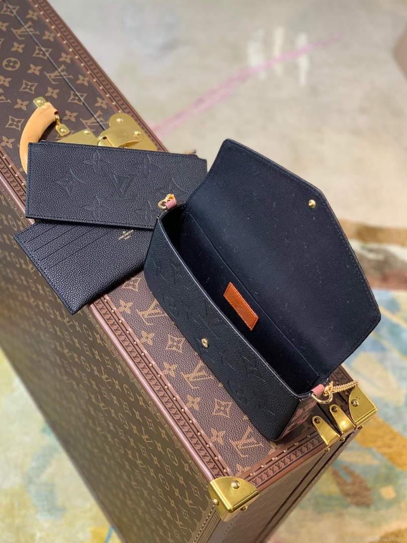 LV M64064 Louis Vuitton Felicie Pochette Monogram Bag M68697 M67856 Black