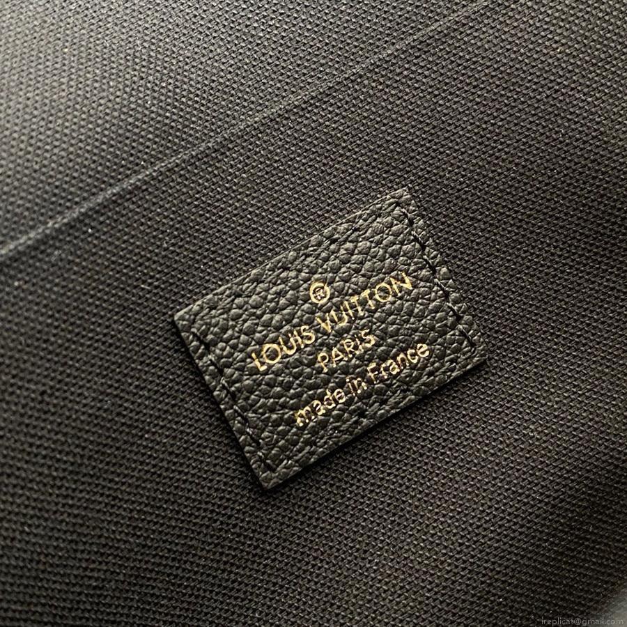 LV M69977 Louis Vuitton M80482 Game on Felicie Pochette Bag Black and Beige