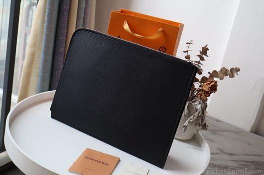 LV N41501 Louis Vuitton Pochette Joule GM Clutch Bag Black