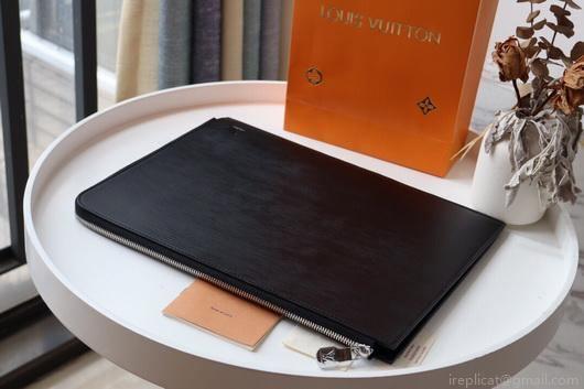 LV N41501 Louis Vuitton Pochette Joule GM Clutch Bag Black