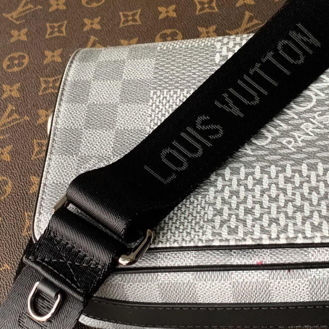 LV N50013 Louis Vuitton Studio Messenger Damier Graphite Gray N50026 Bag