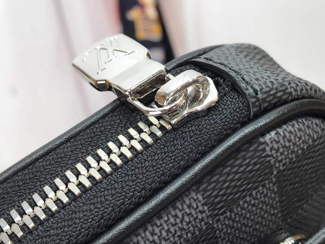 LV N50018 Louis Vuitton Scott Messenger Shoulder Bag Black