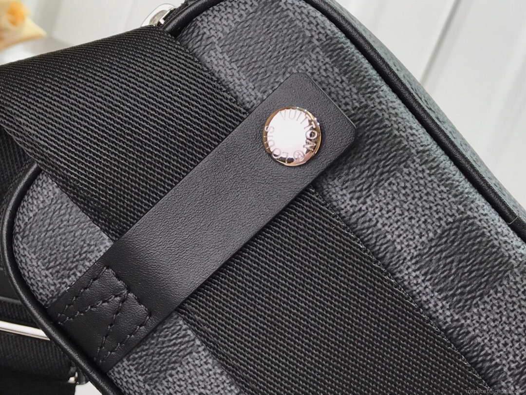 LV N50018 Louis Vuitton Scott Messenger Shoulder Bag Black