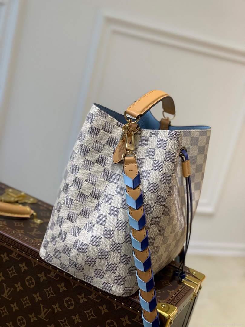 LV N50042 Louis Vuitton NÉONOÉ MM Bucket Bag Blue