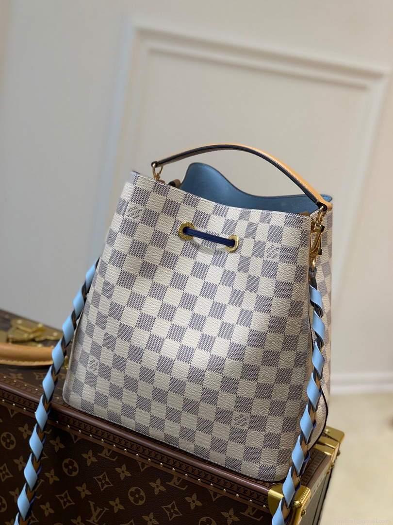 LV N50042 Louis Vuitton NÉONOÉ MM Bucket Bag Blue