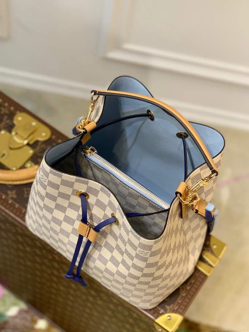 LV N50042 Louis Vuitton NÉONOÉ MM Bucket Bag Blue