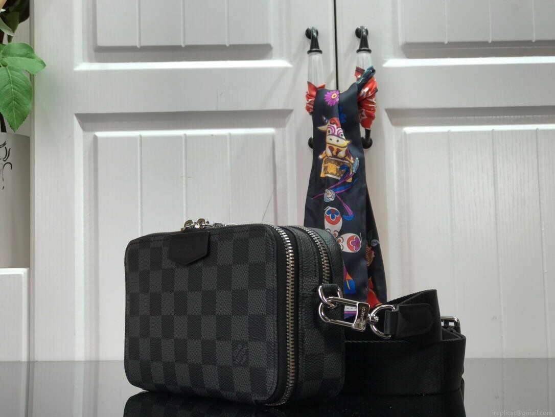 LV N60418 Louis Vuitton Alpha Wearable Wallet N60414 Damier Graphite