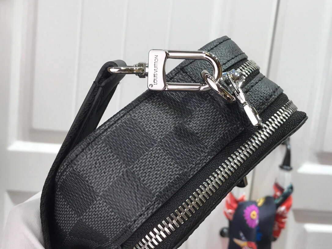 LV N60418 Louis Vuitton Alpha Wearable Wallet N60414 Damier Graphite