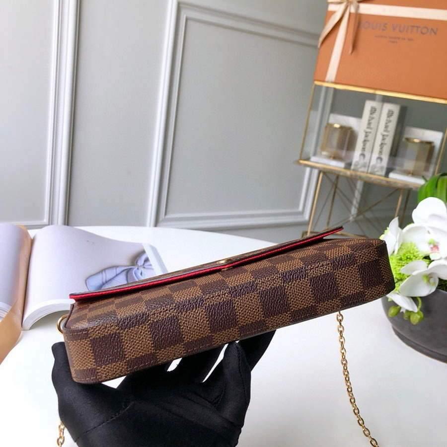 LV N63032 Louis Vuitton Felicie Pochette Bag M61276 Damier Ebene