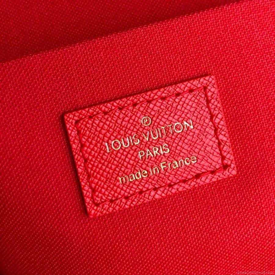 LV N63032 Louis Vuitton Felicie Pochette Bag M61276 Damier Ebene