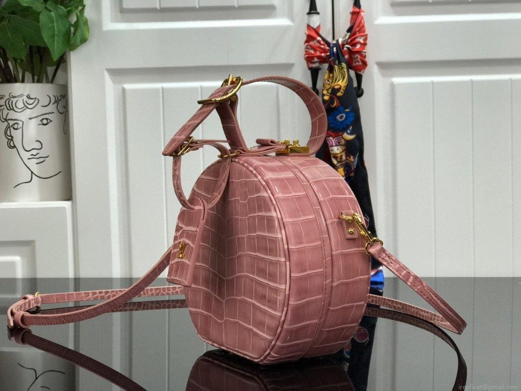 LV N94160 Louis Vuitton N93597 Petite Boite Chapeau Bag Pink