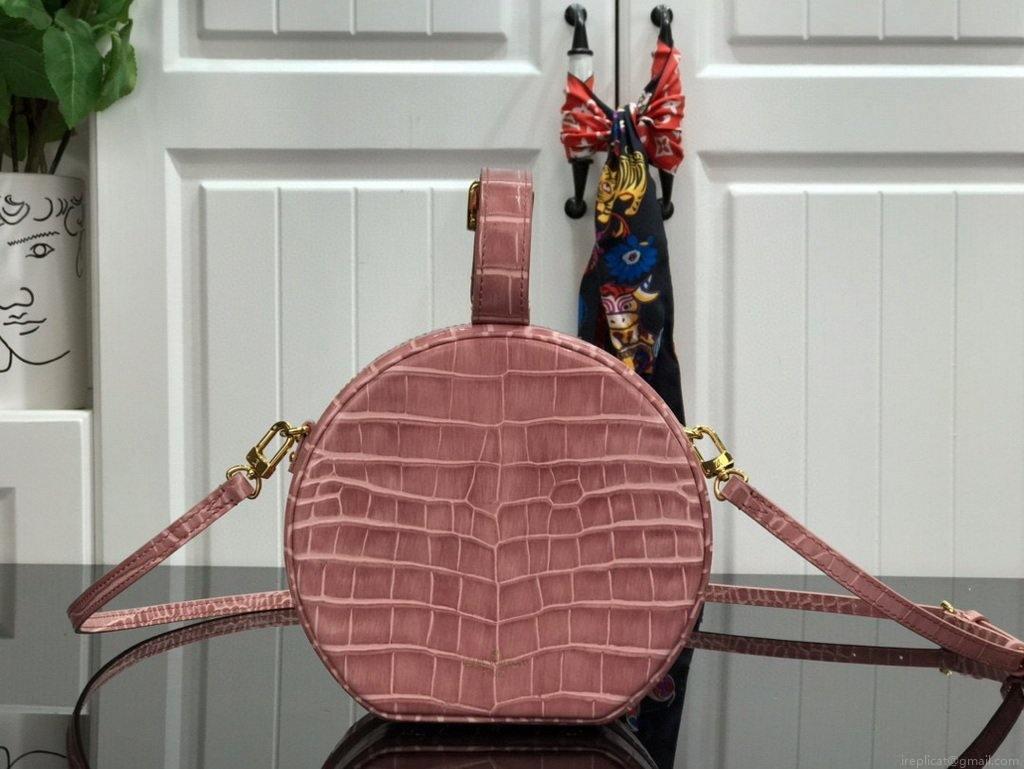 LV N94160 Louis Vuitton N93597 Petite Boite Chapeau Bag Pink
