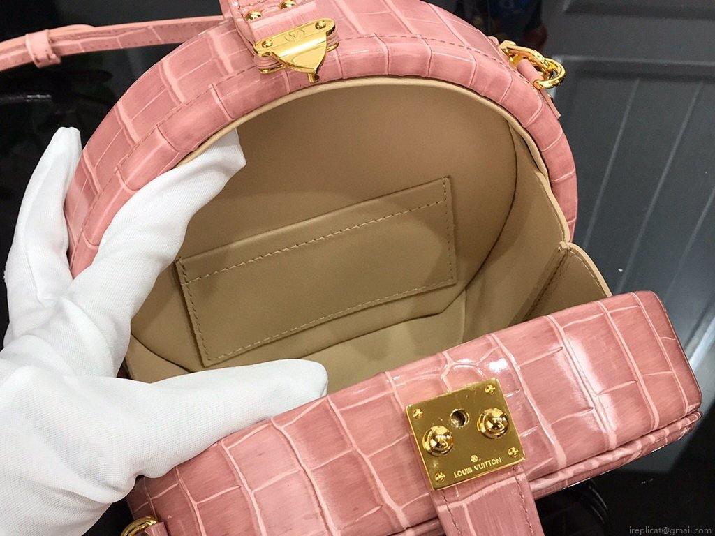 LV N94160 Louis Vuitton N93597 Petite Boite Chapeau Bag Pink
