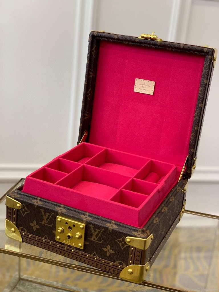 Louis Vuitton M13513 Jewelry Box Monogram LV M20040 Rose Red