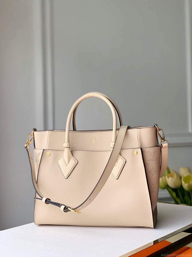 Louis Vuitton M53825 LV M53823 on My Side MM High end Leathers M55302 Bag Beige