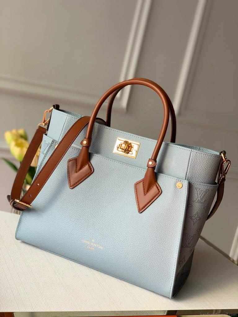 Louis Vuitton M55302 LV M53823 on my side MM M53825 High end Leathers Bag Lake Blue