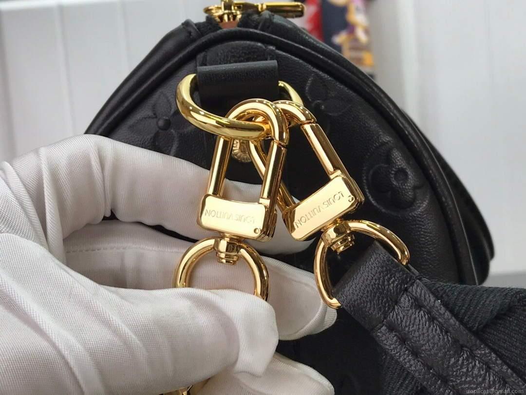 LV M58631 Louis Vuitton Speedy Bandouliere 22 Bag Black