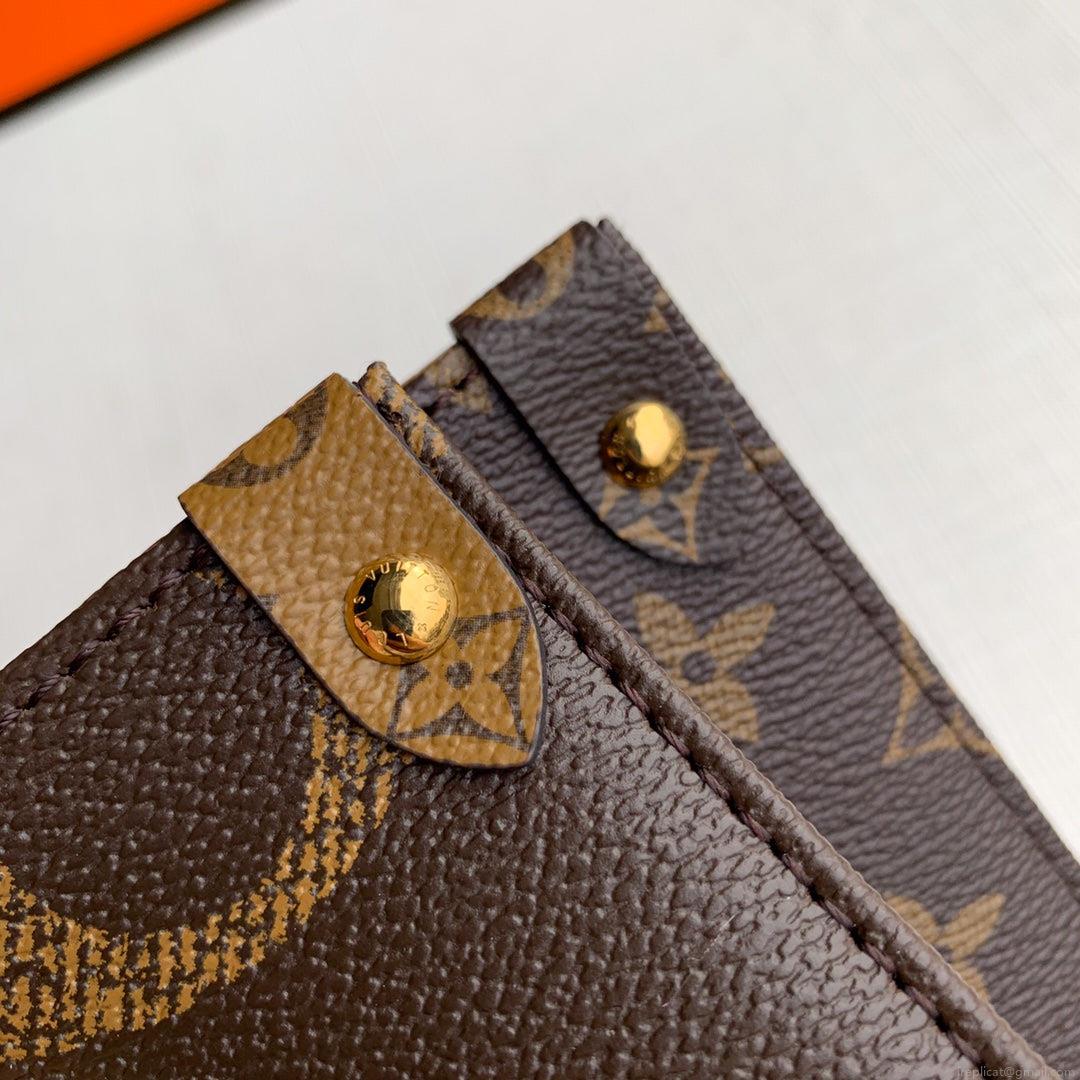 LV M45321 Louis Vuitton Onthego MM Bag M45320 Monogram and Monogram Reverse