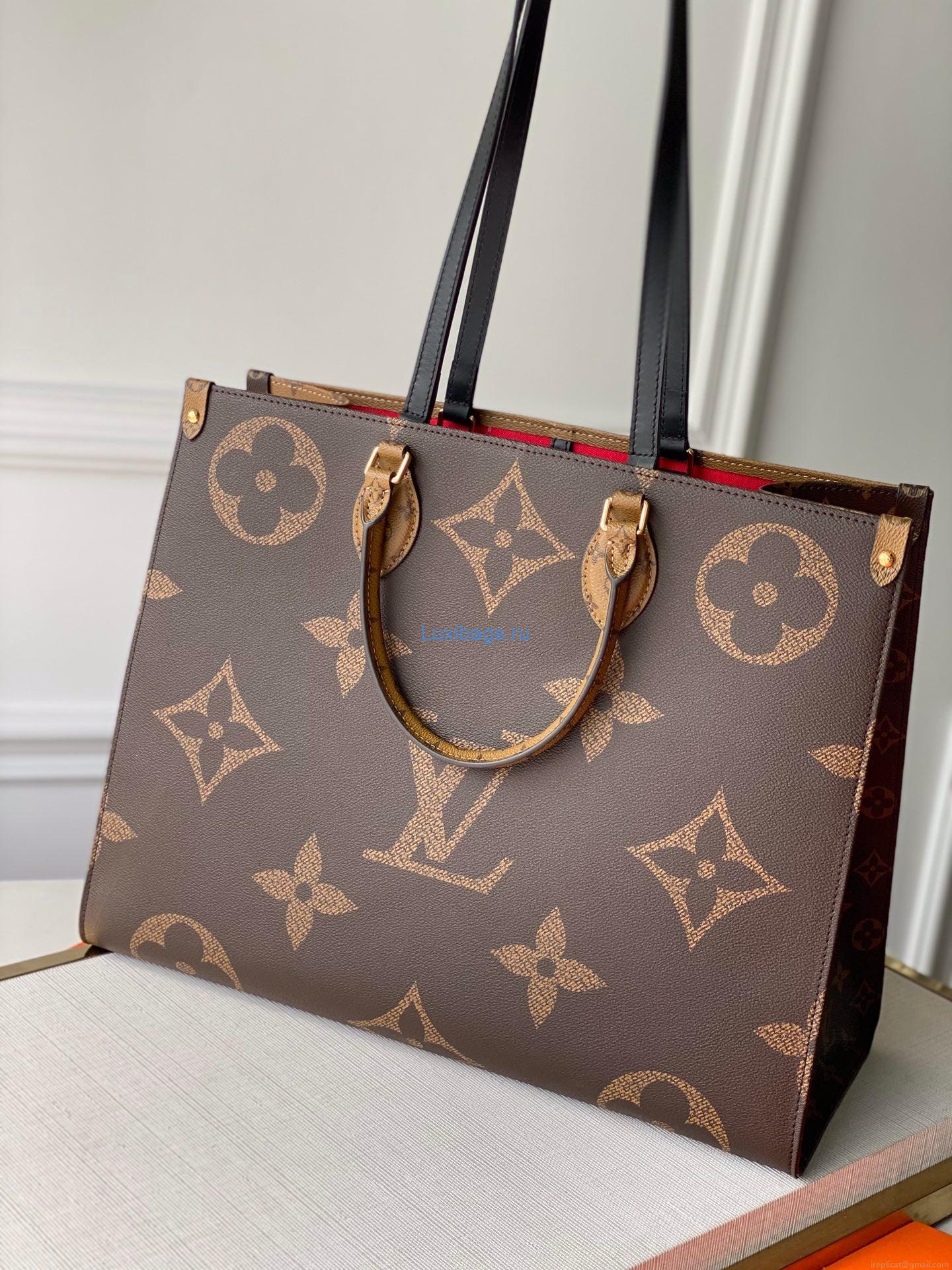 LV M45320 Louis Vuitton Onthego GM Bag M45321 Monogram and Monogram Reverse