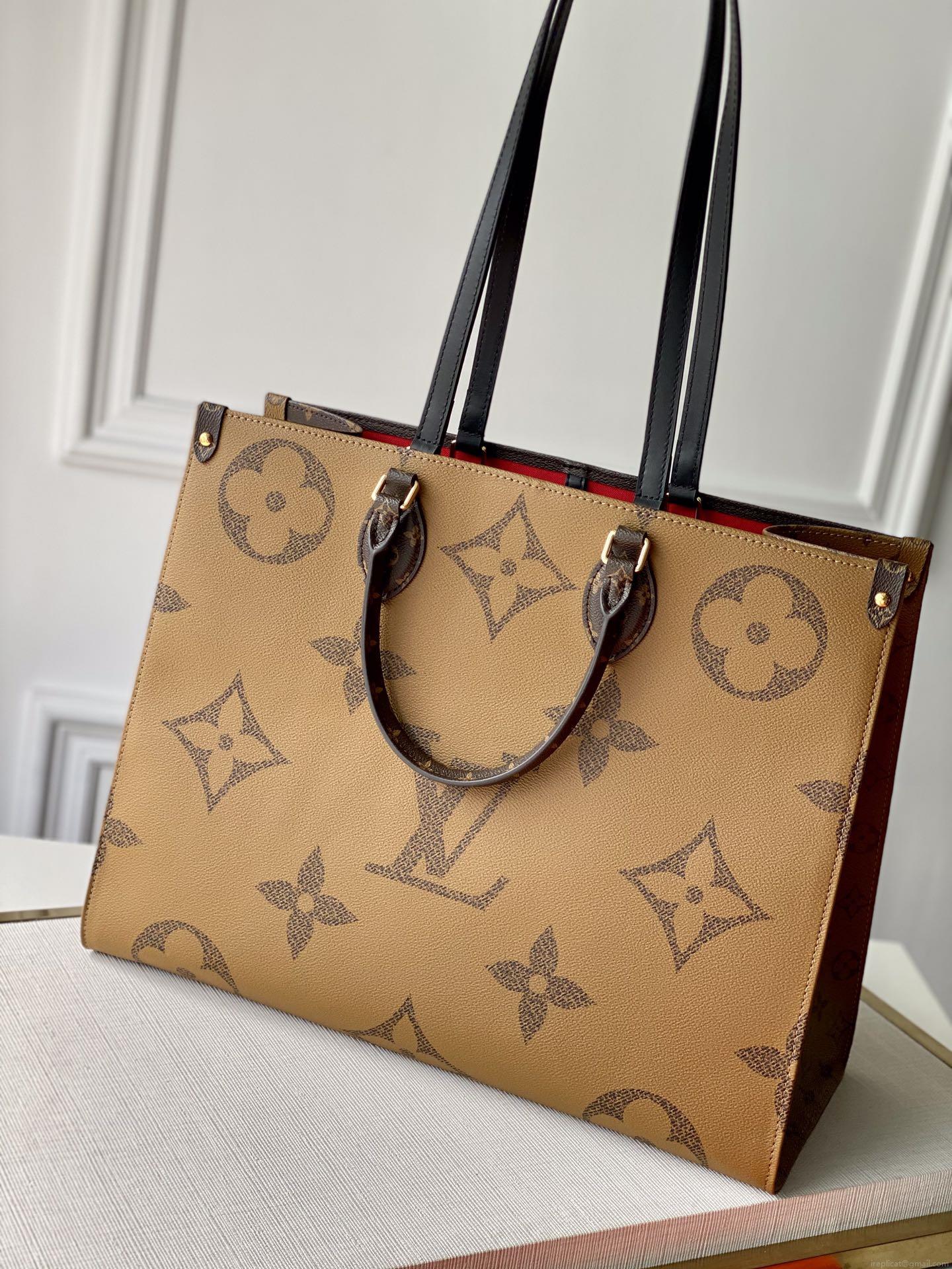 LV M45320 Louis Vuitton Onthego GM Bag M45321 Monogram and Monogram Reverse