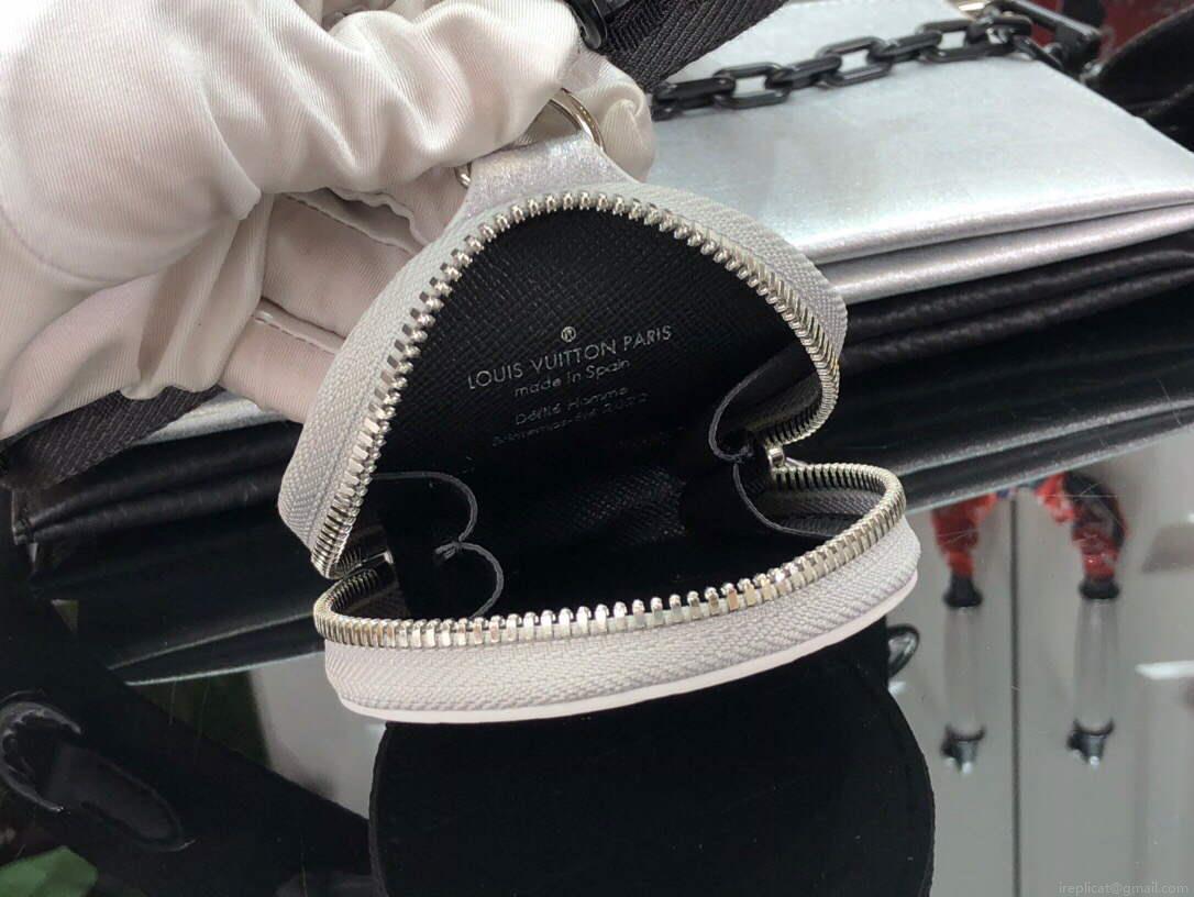 LV M59681 Louis Vuitton In The Loop Trio Pouch Silver