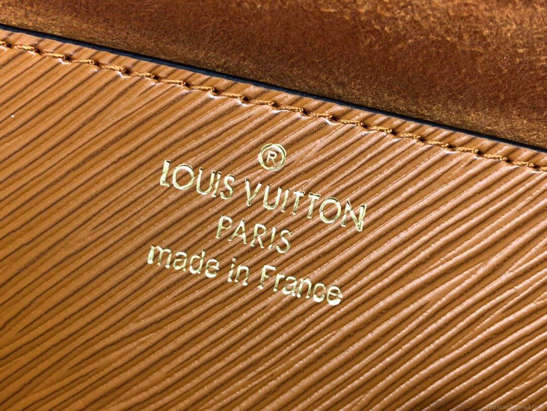 LV M59686 Louis Vuitton Twist MM Gold Miel Brown