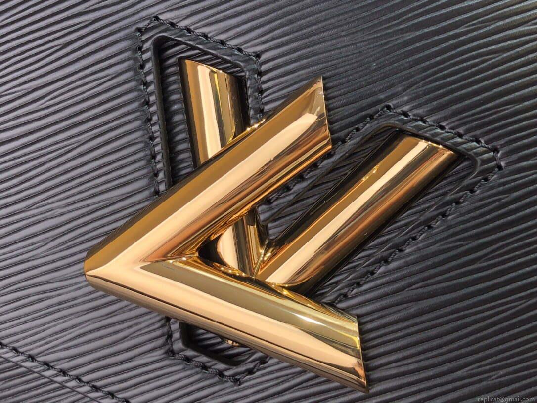 LV M53754 Louis Vuitton Twist MM Epi Grained Cowhide Leather Black