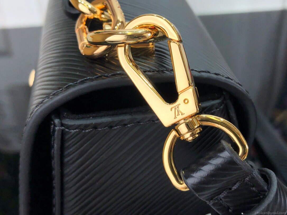 LV M53754 Louis Vuitton Twist MM Epi Grained Cowhide Leather Black