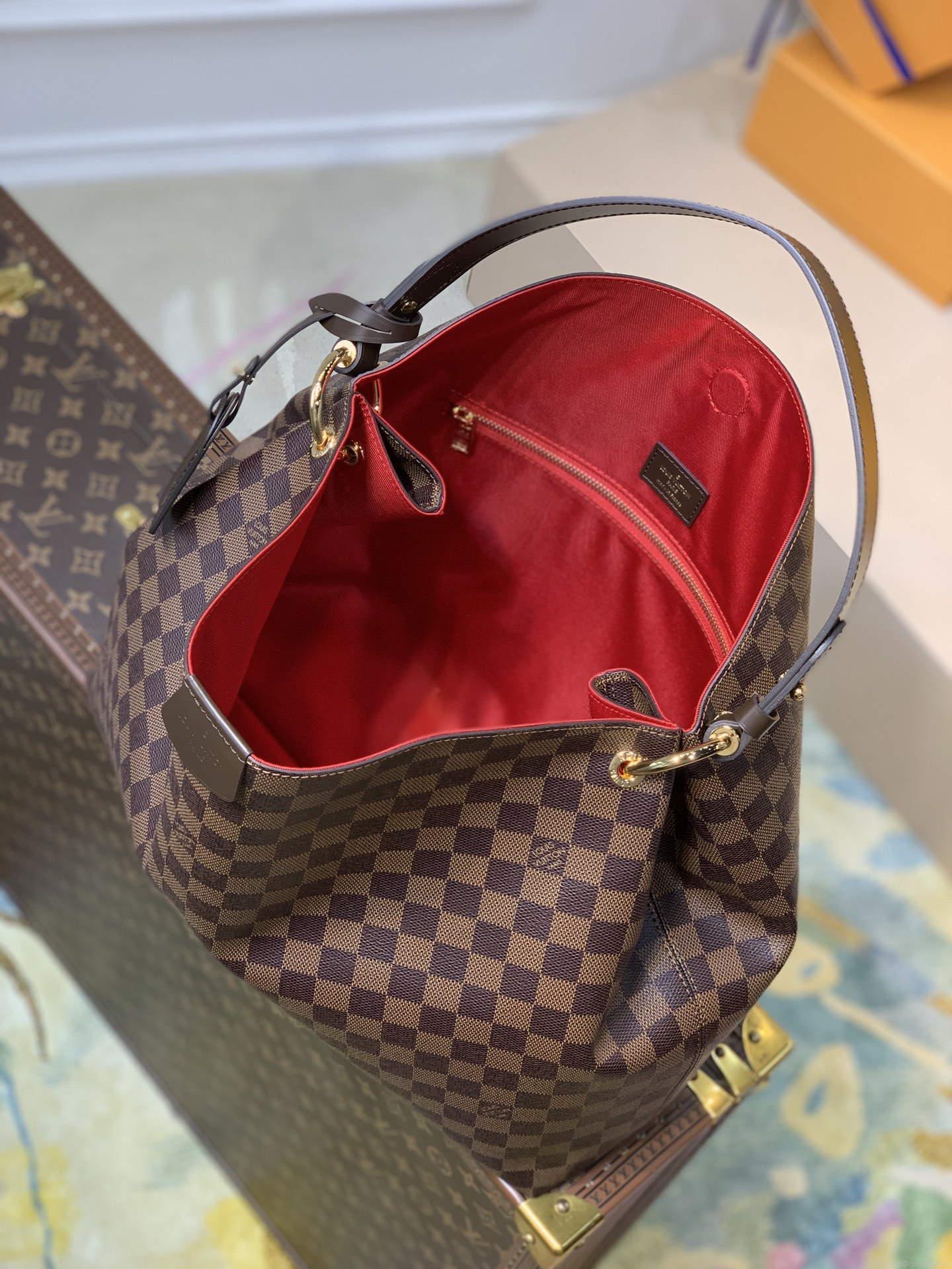 LV N44045 Louis Vuitton Graceful MM N42233 Damier Ebène