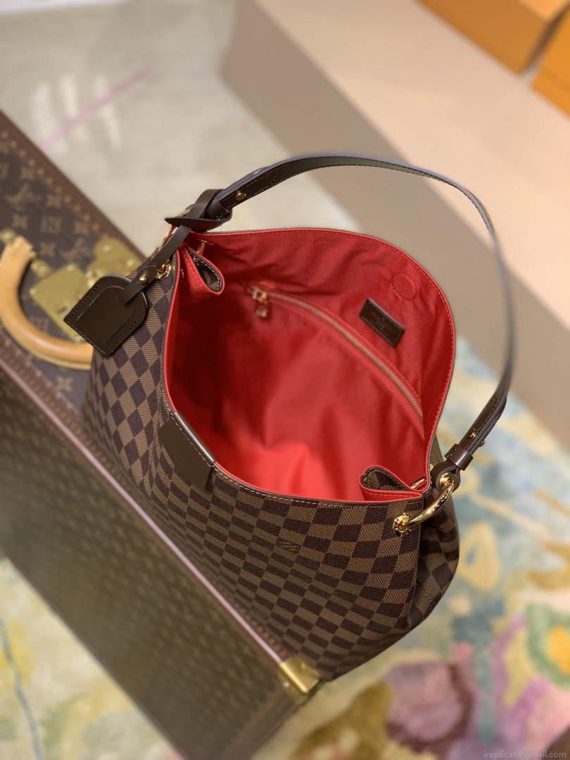 LV N44044 Louis Vuitton Graceful PM N44045 Damier Ebène