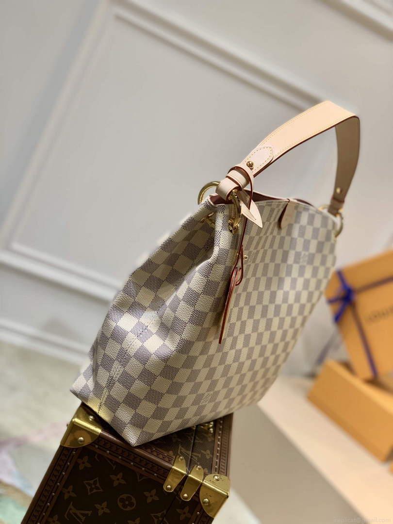 LV N42249 Louis Vuitton Graceful PM M43701 Damier Azur