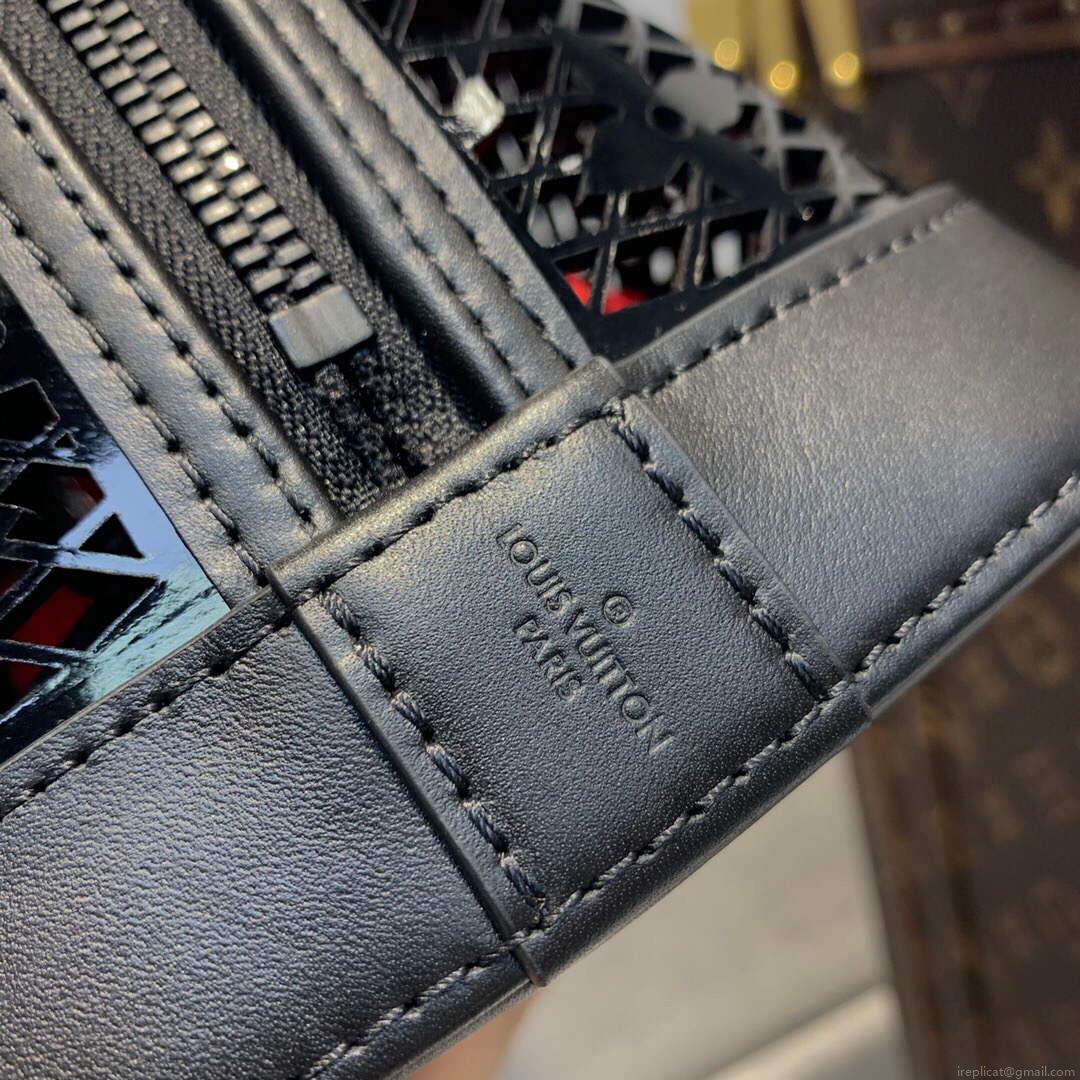 LV M20355 Louis Vuitton Alma PM Handbag Patent Calfskin Black