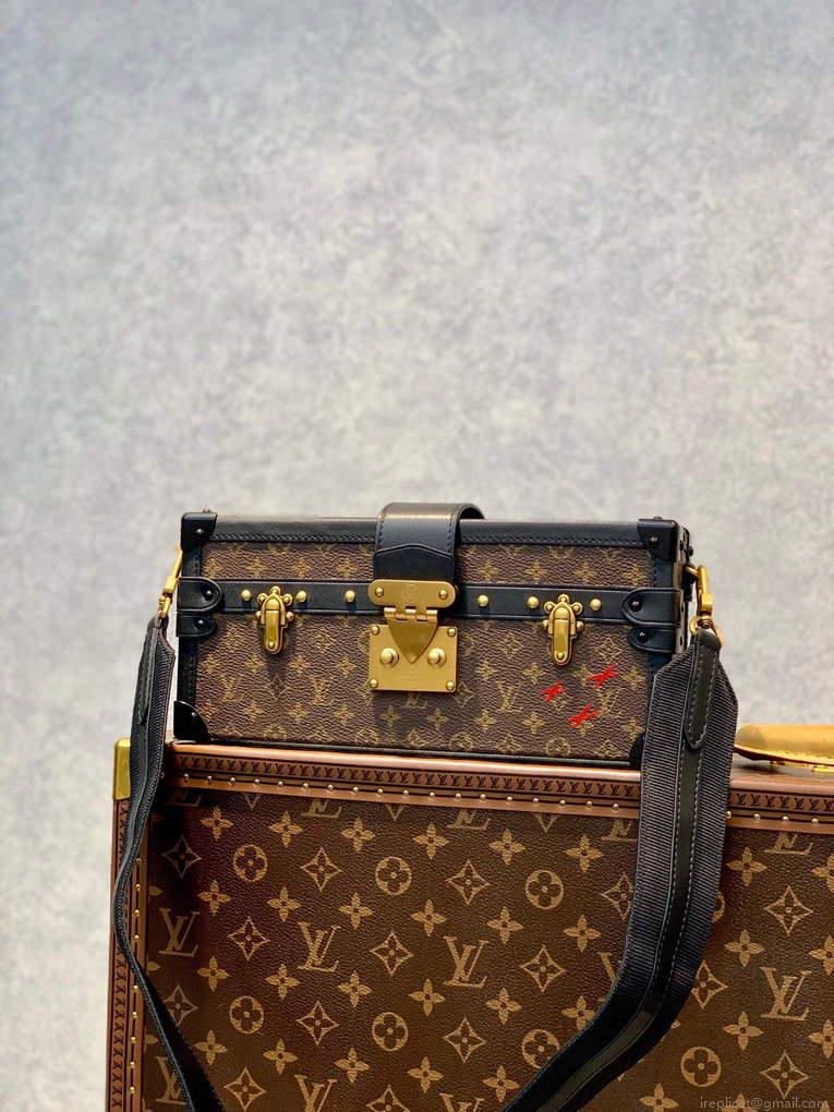 LV M46120 Louis Vuitton Petite Malle East West Handbag