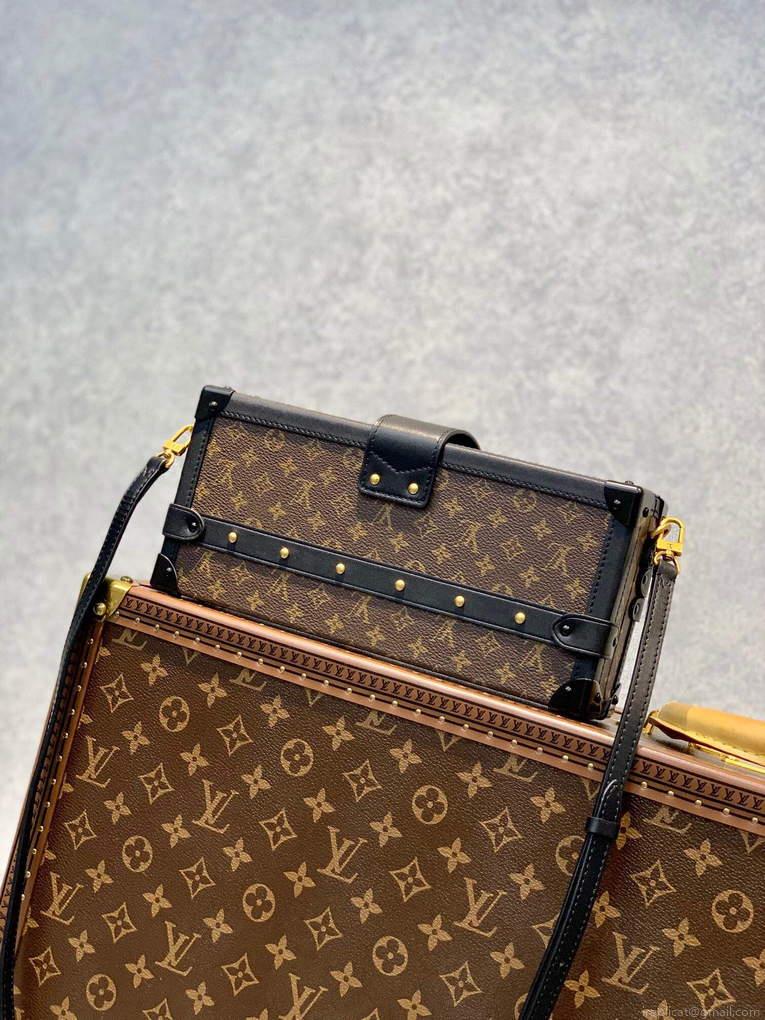 LV M46120 Louis Vuitton Petite Malle East West Handbag