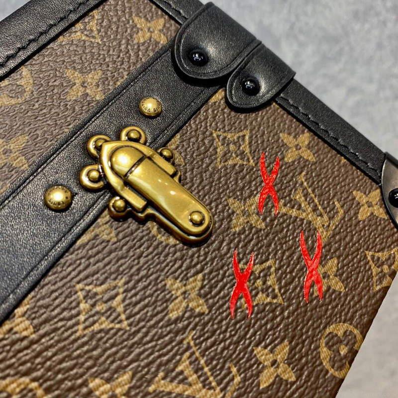 LV M46120 Louis Vuitton Petite Malle East West Handbag