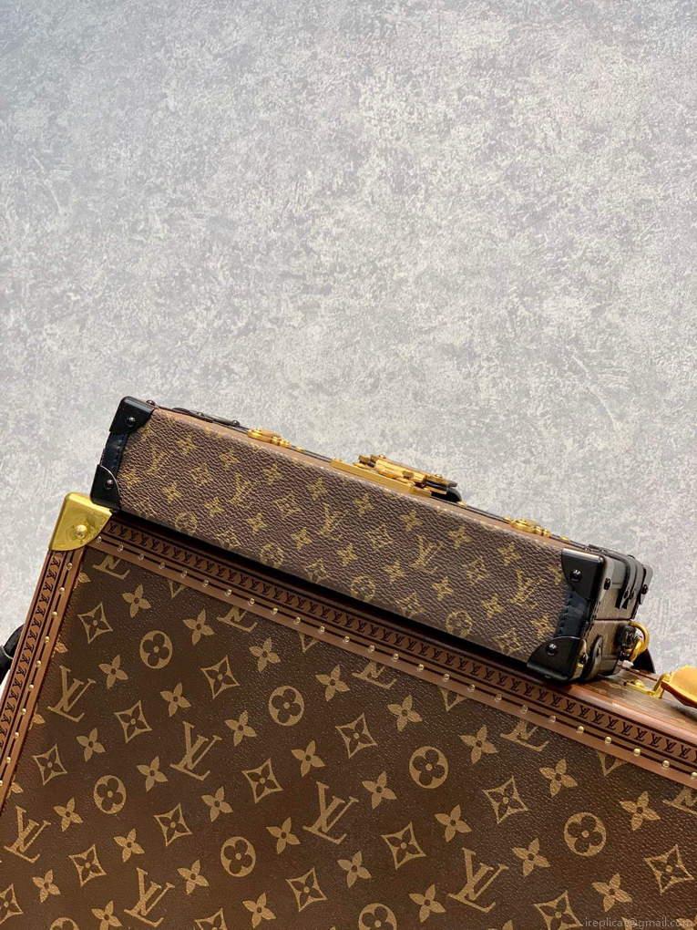 LV M46120 Louis Vuitton Petite Malle East West Handbag