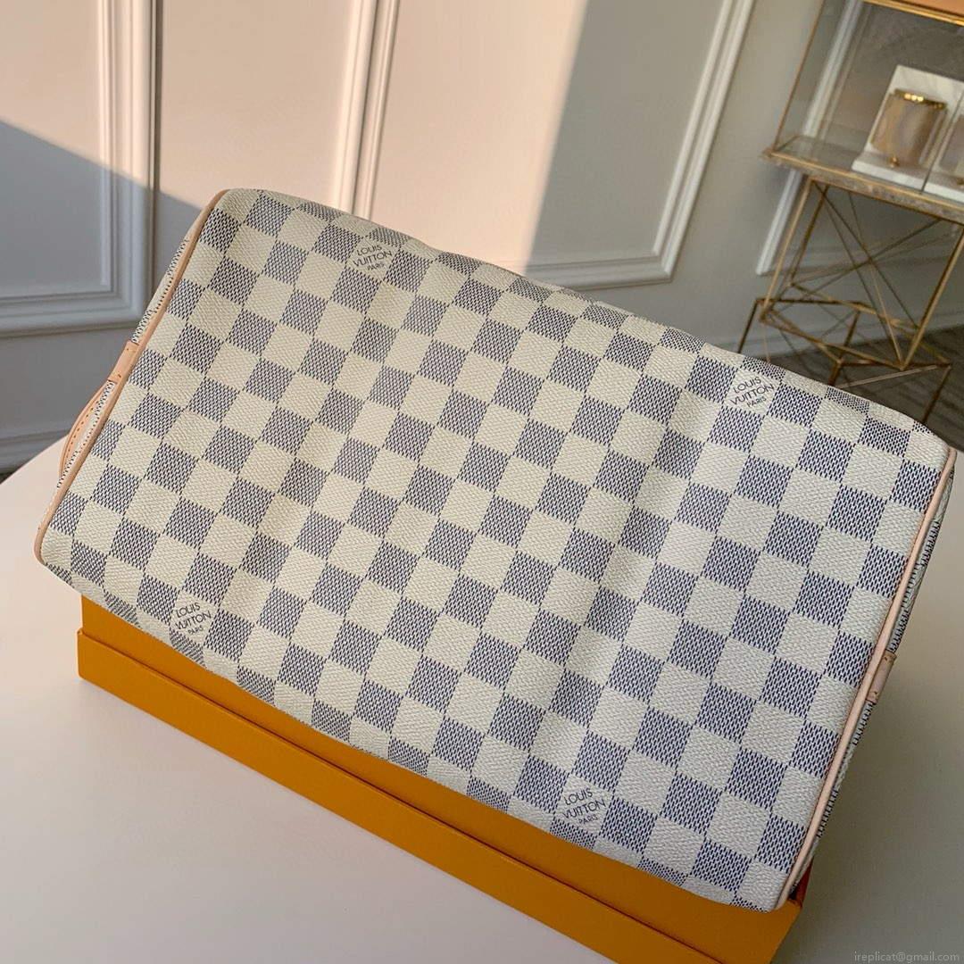 LV N41372 Louis Vuitton Speedy 35 Damier Azur N41363