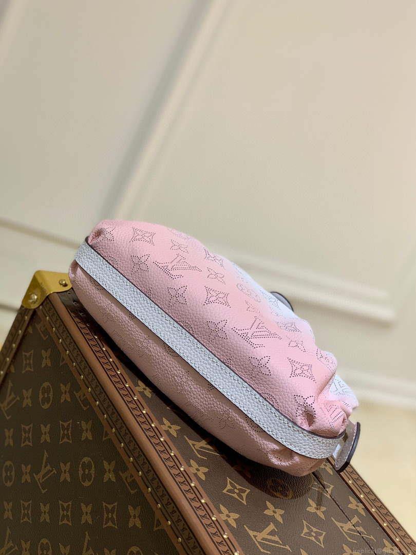 LV M80497 Louis Vuitton Scala Mini Pouch Bag Beige and Pink