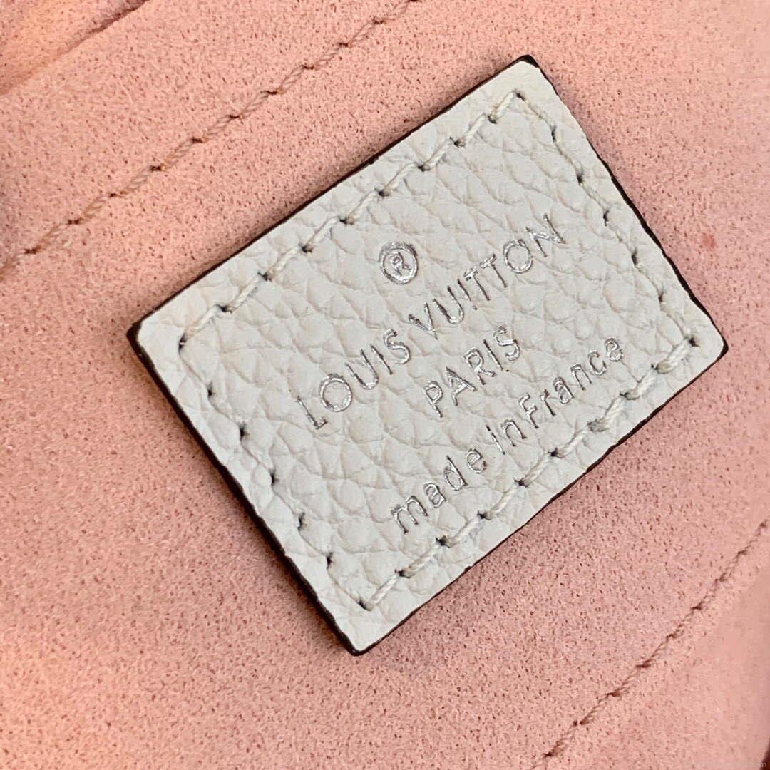 LV M80497 Louis Vuitton Scala Mini Pouch Bag Beige and Pink