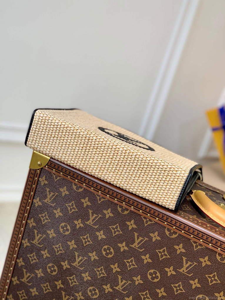 LV M81366 Louis Vuitton Toiletry Pouch On Chain Natural Black