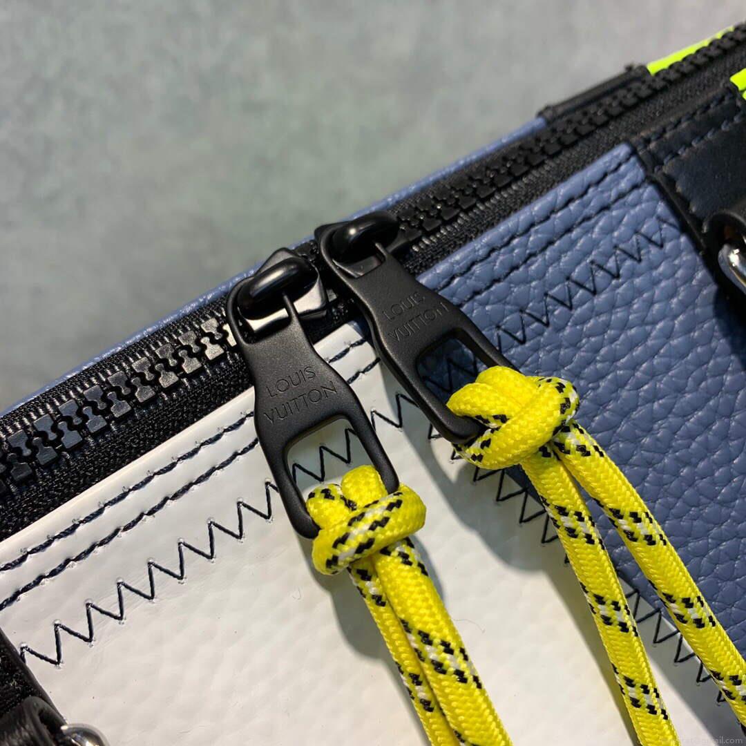 LV M59922 Louis Vuitton Keepall 50B Travel Bag Yellow